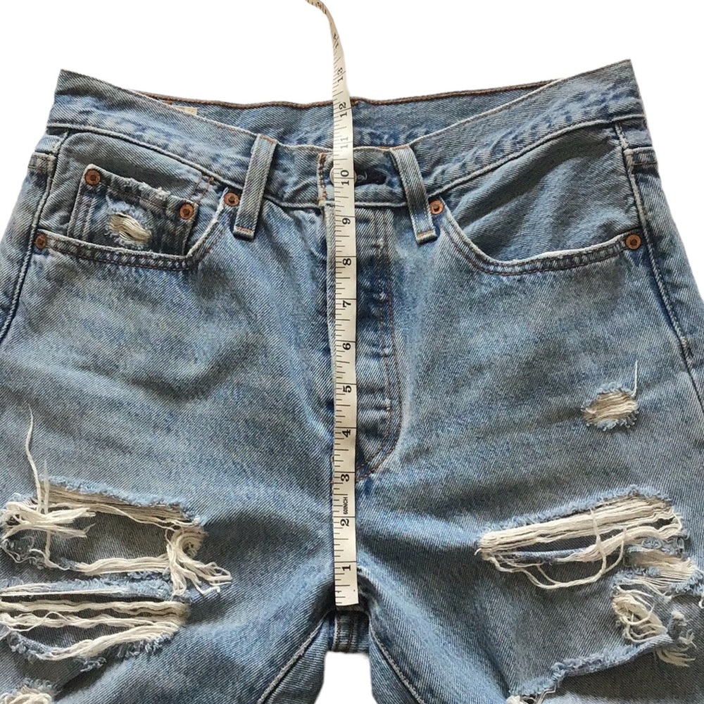 Levi’s Premium Quality 501 Skinny High Rise Distressed Jeans, size 27 - Picture 12 of 15